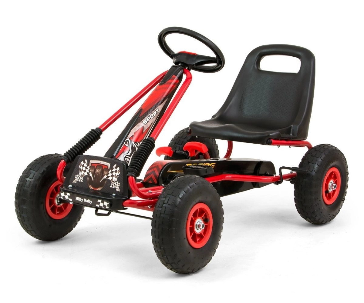 Levně Šlapací motokára THOR – červená