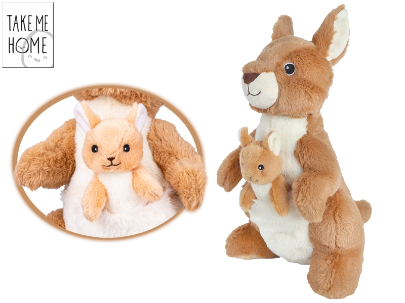 Take Me Home klokan s mládětem 32 cm