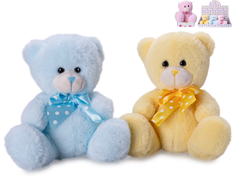 Plyšový medvídek 15 cm s mašlí