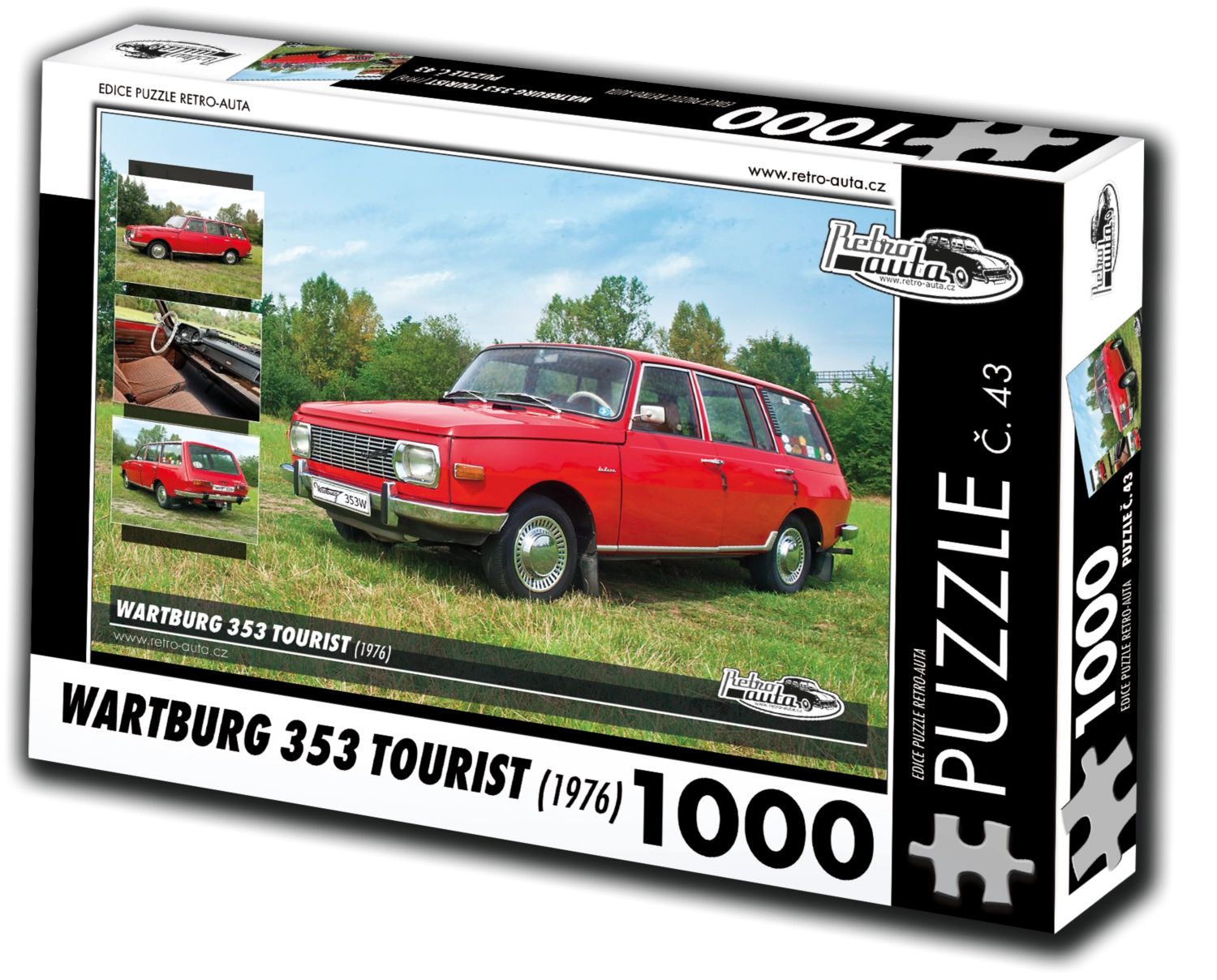 Puzzle Retro-auta Wartburg 353 Tourist (1976) – 1000 dílků