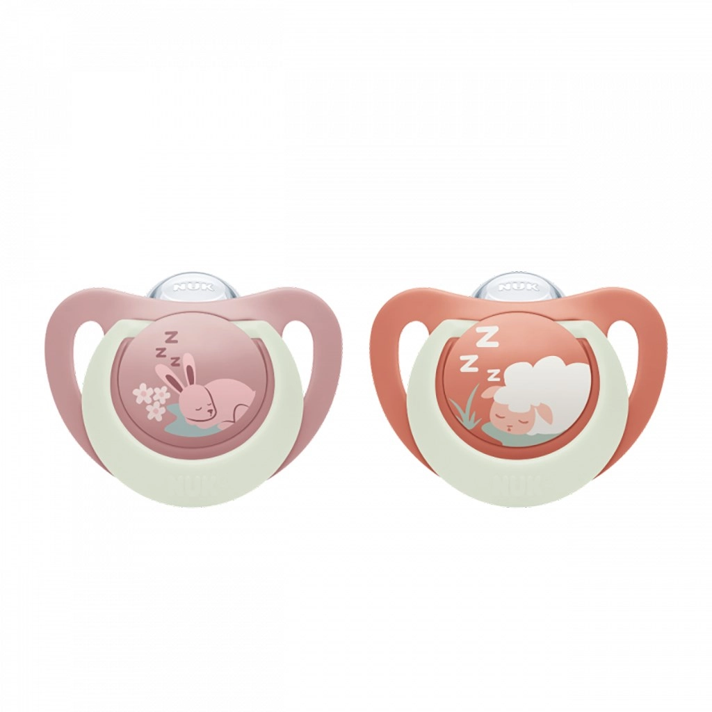 cumlík nuk first choice night 0–6 m, 2 ks, zajíček/ovečka