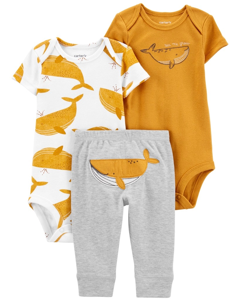Levně Carter's Set 3dílný body kr. rukáv 2ks, legíny Green Firefly neutrál