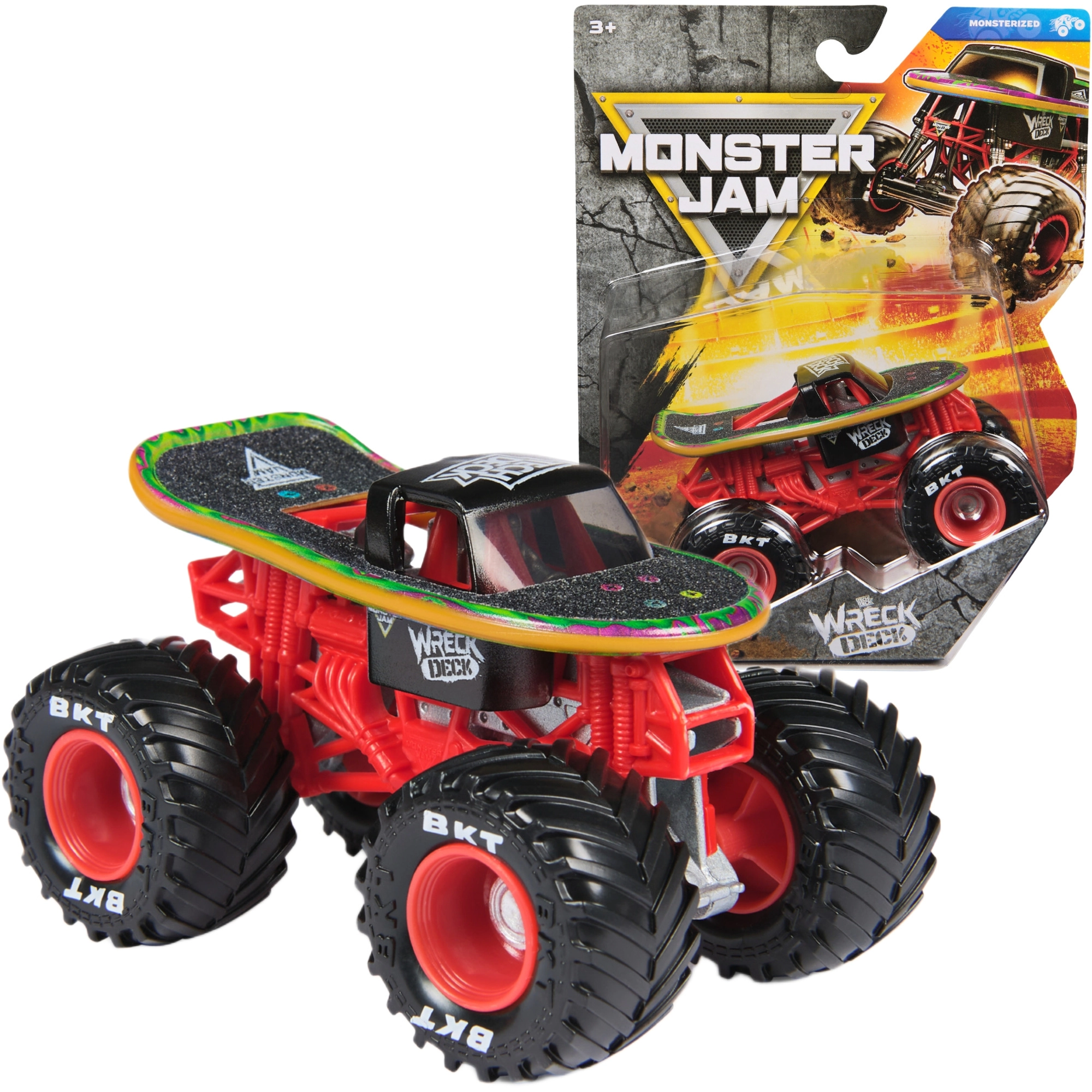 Spin Master Monster Jam Wreck Deck monster truck 1:64