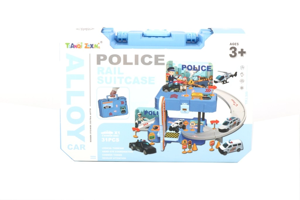 Levně Alltoys Policejní hrací set v kufříku