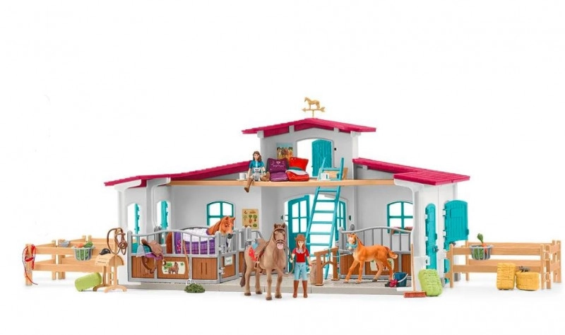 Levně Schleich Horse Club stáj s příslušenstvím u jezera