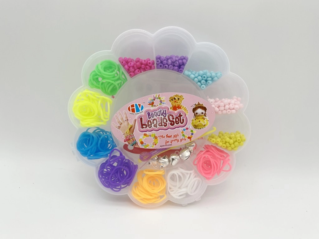 Sada gumiček a korálků 365 ks na výrobu nármaků Loom Band -