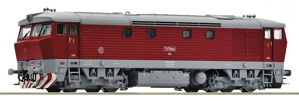 Roco Dieselová lokomotiva T 478 1184 Bardotka ČSD, digitální - 7310028