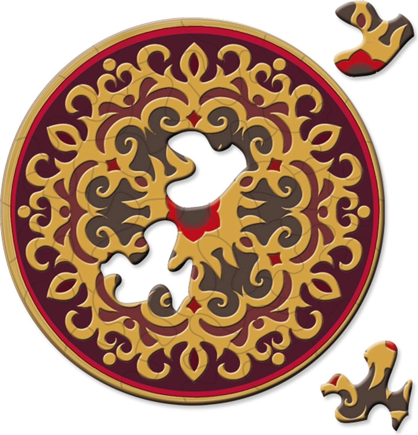 Curiosi kulaté puzzle Picoli růže 33 dílků