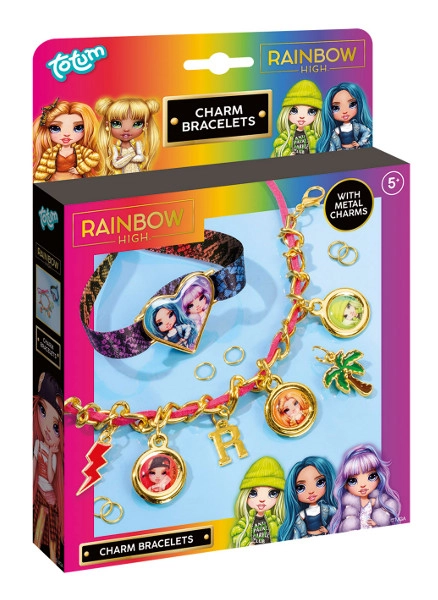 Sada pro výrobu náramků s přívěsky RAINBOW HIGH