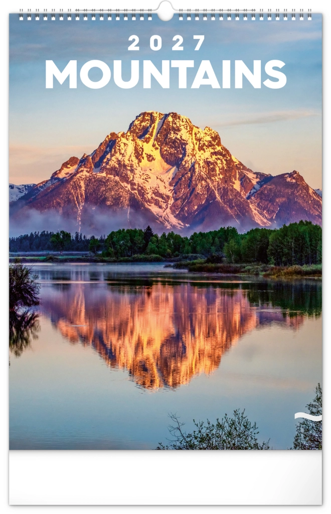 Nástěnný kalendář Hory 2027 33 × 46 cm