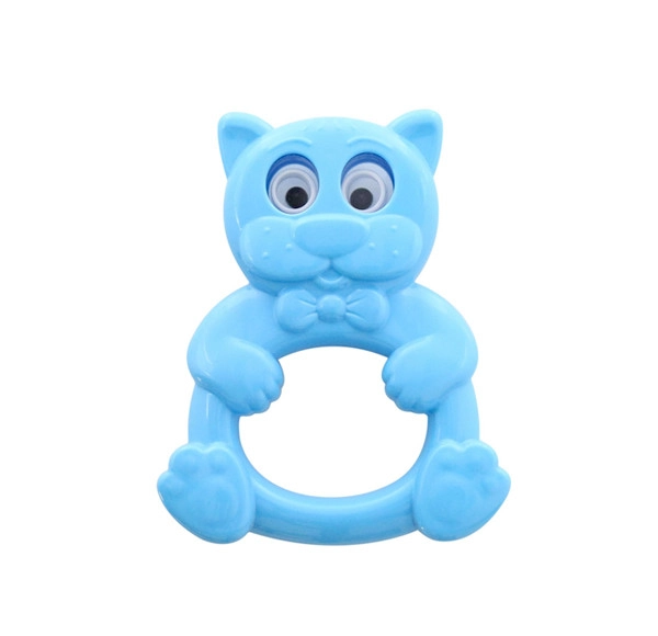 chrastítko koťátko s pohyblivýma očima 11 cm