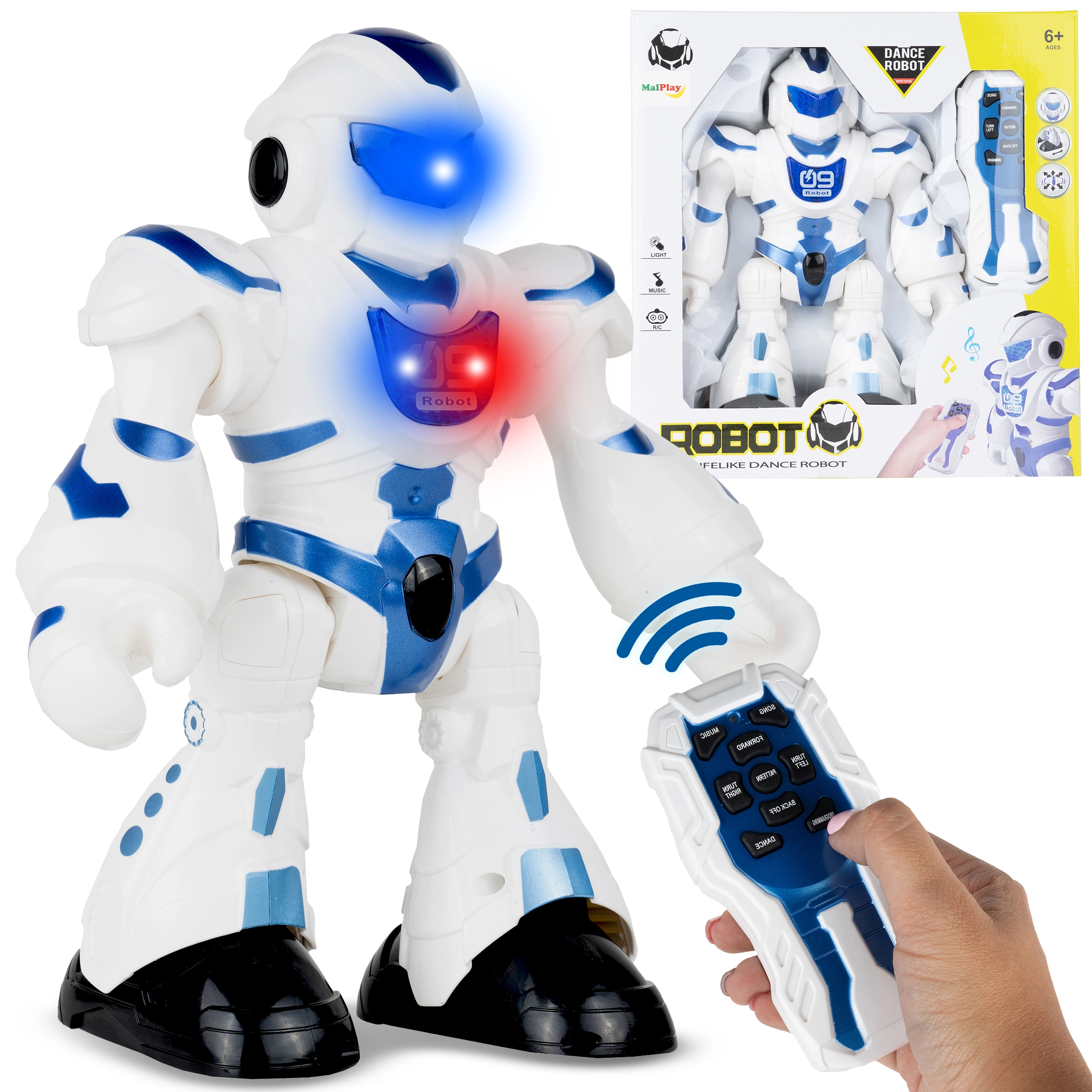 Taneční robot s dálkovým ovládáním 23 cm