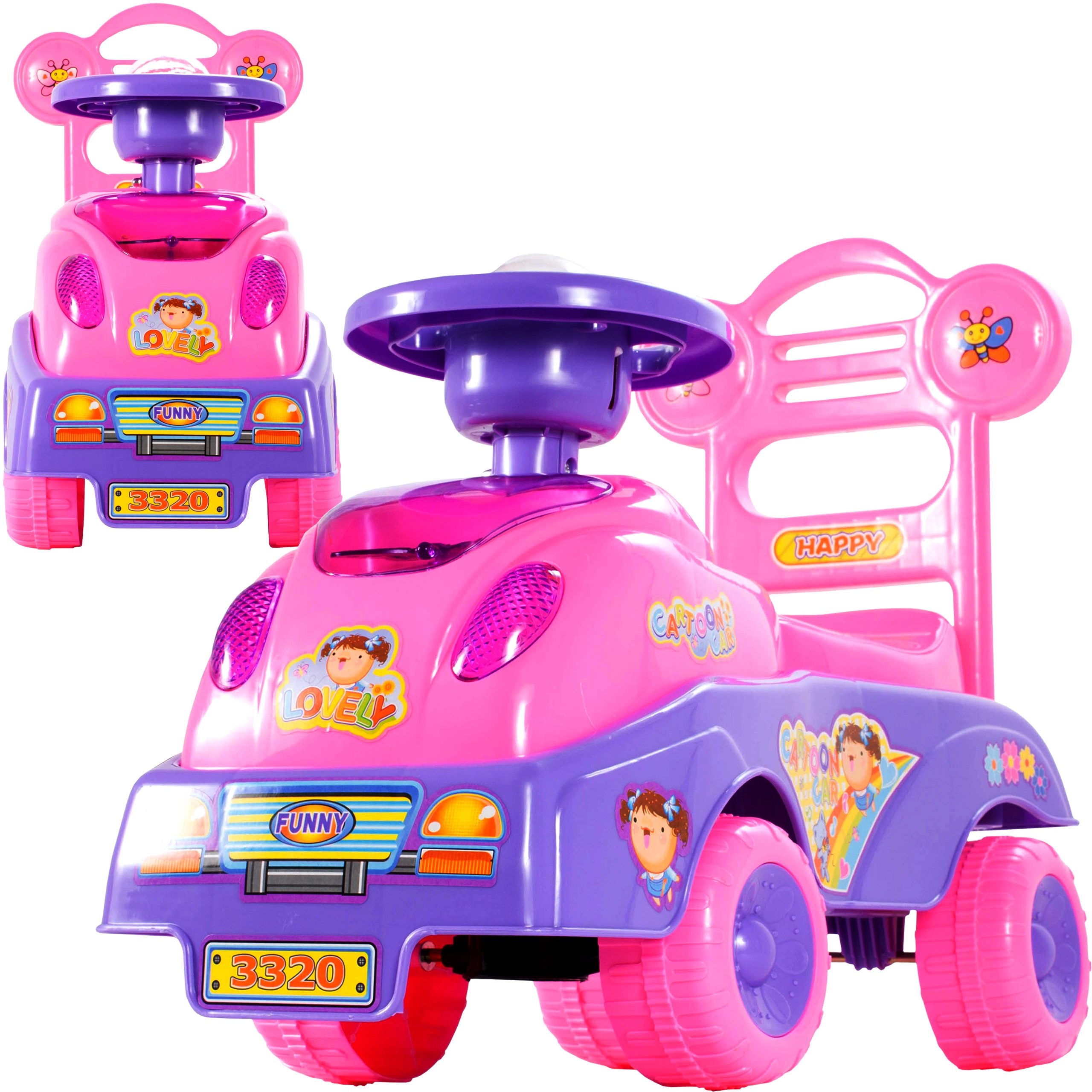 Odrážedlo a chodítko pro holčičky se 17 melodiemi