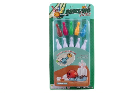 Mini kuželky pro děti s vystřelovačem