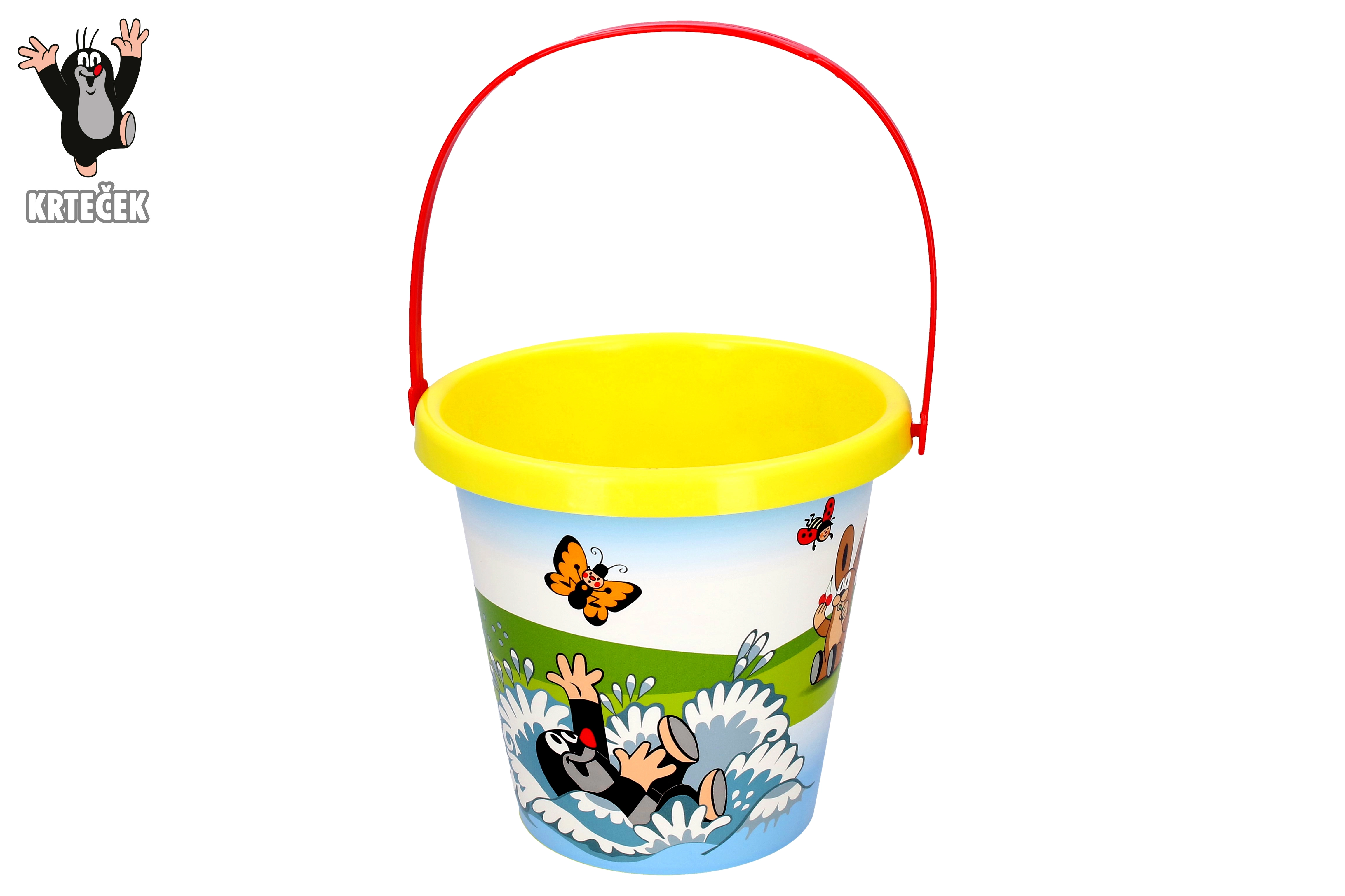Levně Kýblík s motivem KRTEK 1,5 l žlutý