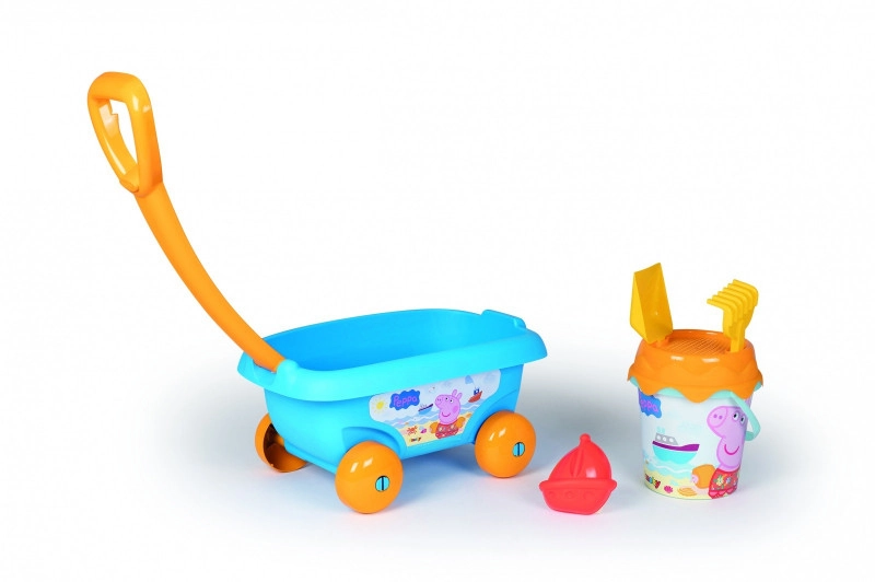 Vozík na písek Peppa Pig s příslušenstvím