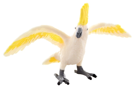 Plastová figurka papoušek kakadu