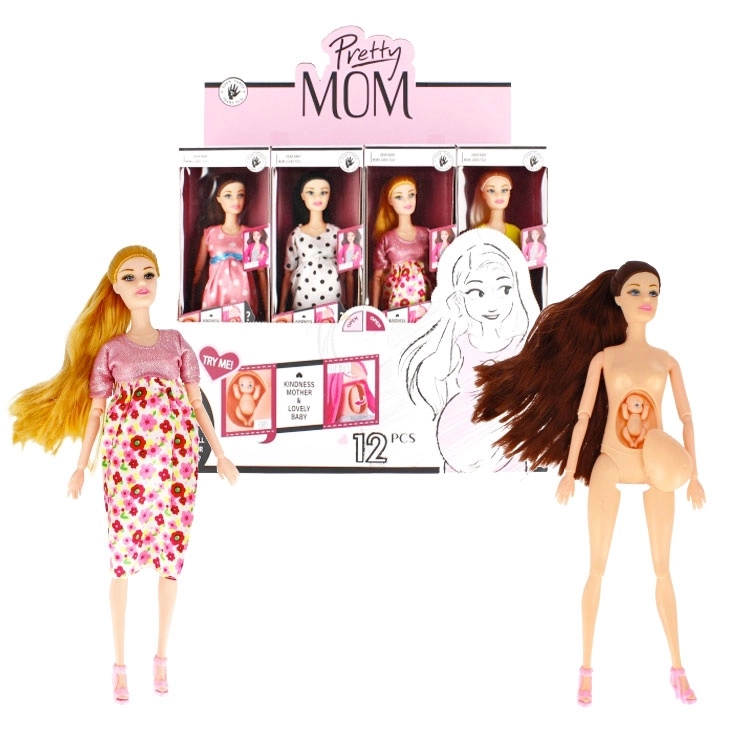 Těhotná panenka s miminkem 29 cm