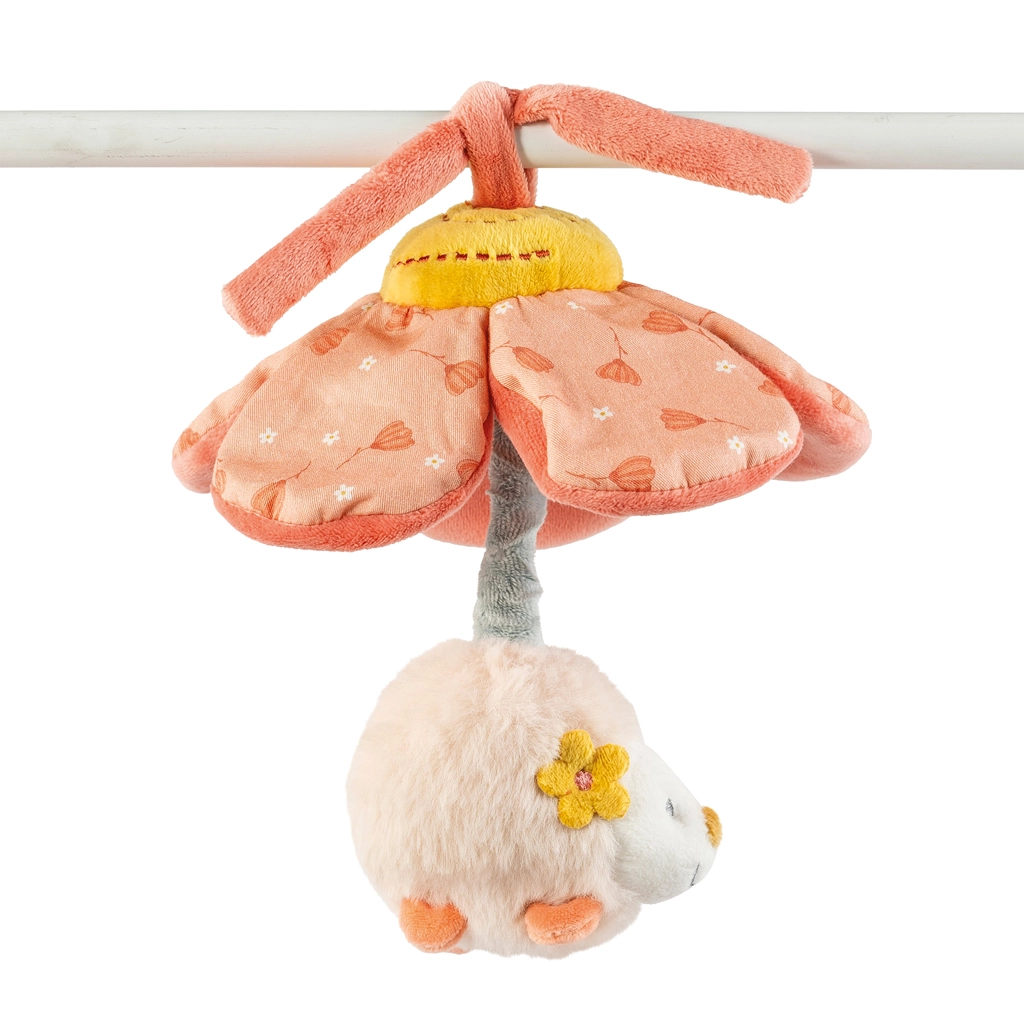 Nattou hračka plyšový vibrační ježek Zoe 20 cm Mila Zoe & Lana oranžová