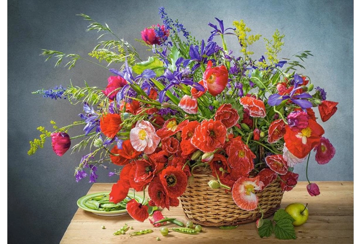 Puzzle 500 dílků Bouquet with Poppies