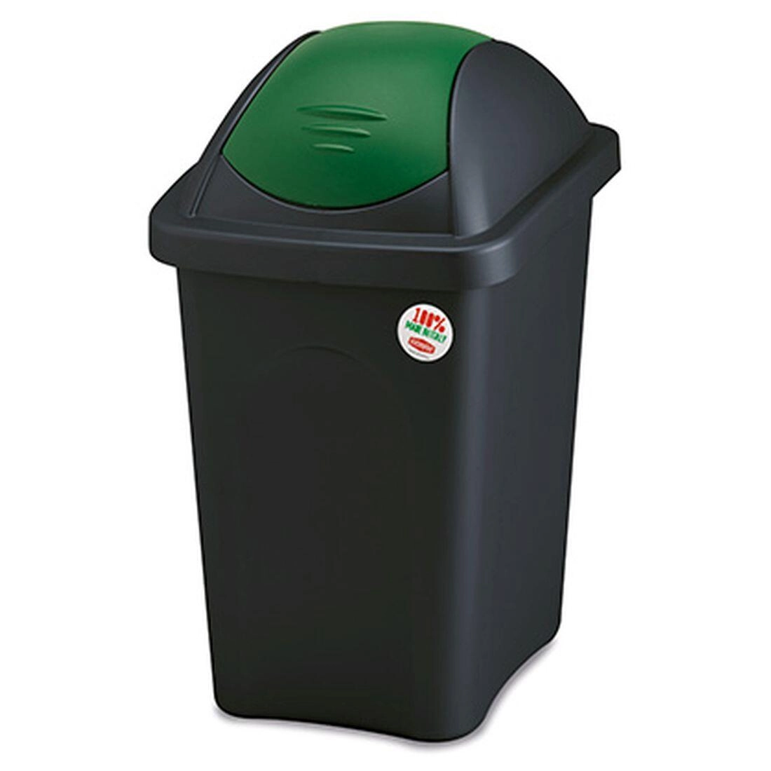 STEFANPLAST MULTIPAT 30 l černý/ zelené víko