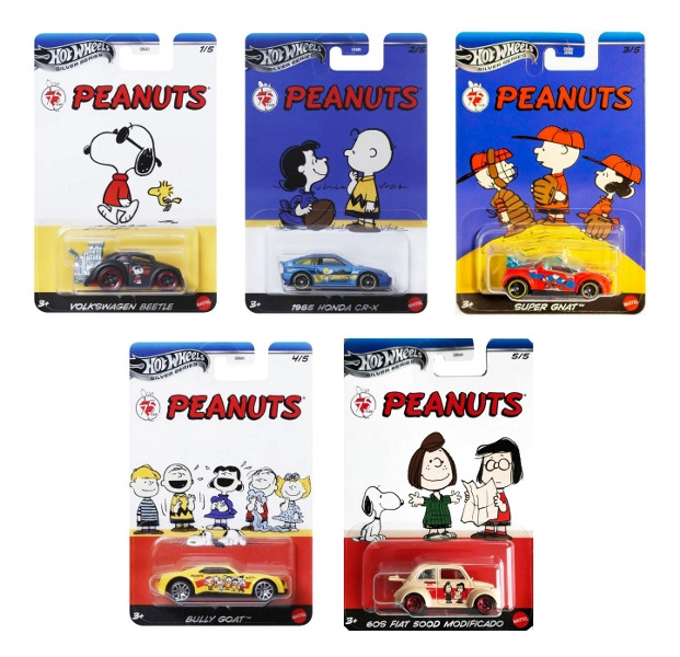 Kovové autíčko HOT WHEELS Silver Series 75 Years PEANUTS
