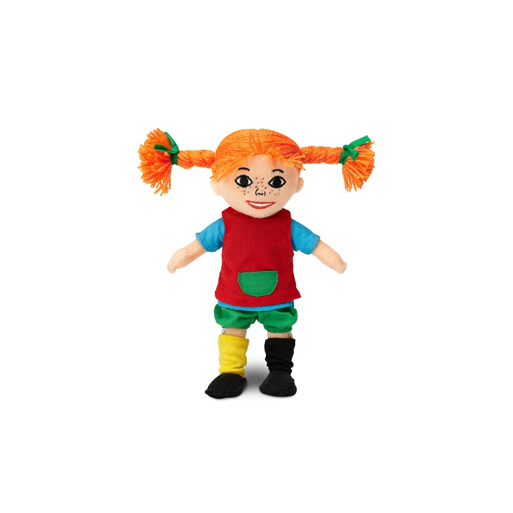 Měkká hadrová panenka Pippi Dlouhá punčocha 20 cm