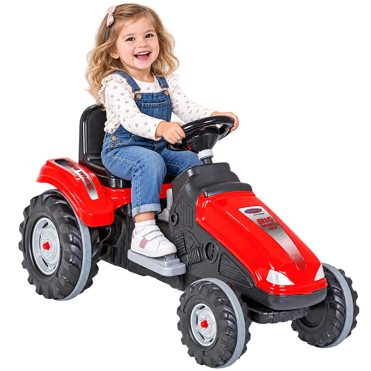 JAMARA dětský elektrický traktor Big Wheel 12 V červený