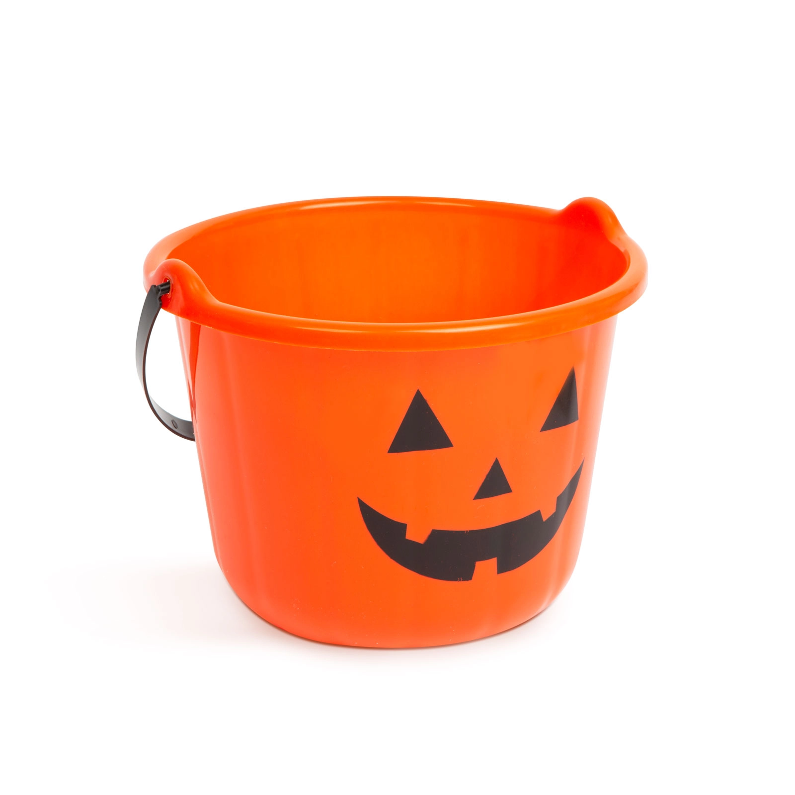 Halloweenský plastový kyblík s motivem dýně