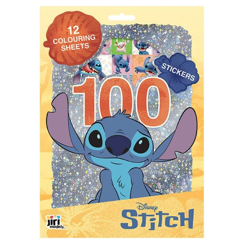 100 samolepek s omalovánkovými listy Lilo & Stitch