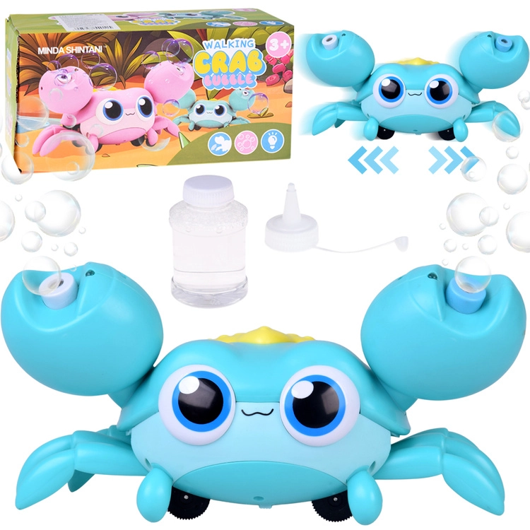 Krabí automat na mýdlové bubliny s pohybem a světly