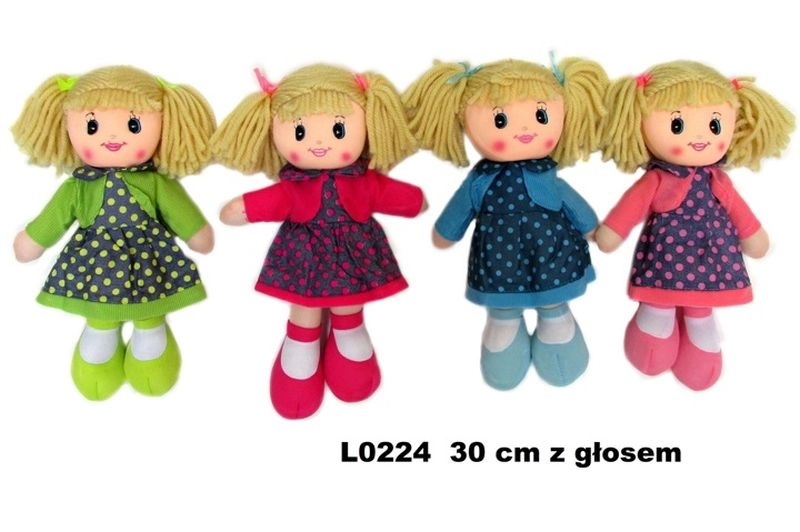 Plyšová panenka s hlasem 30 cm (mix 4 variant)