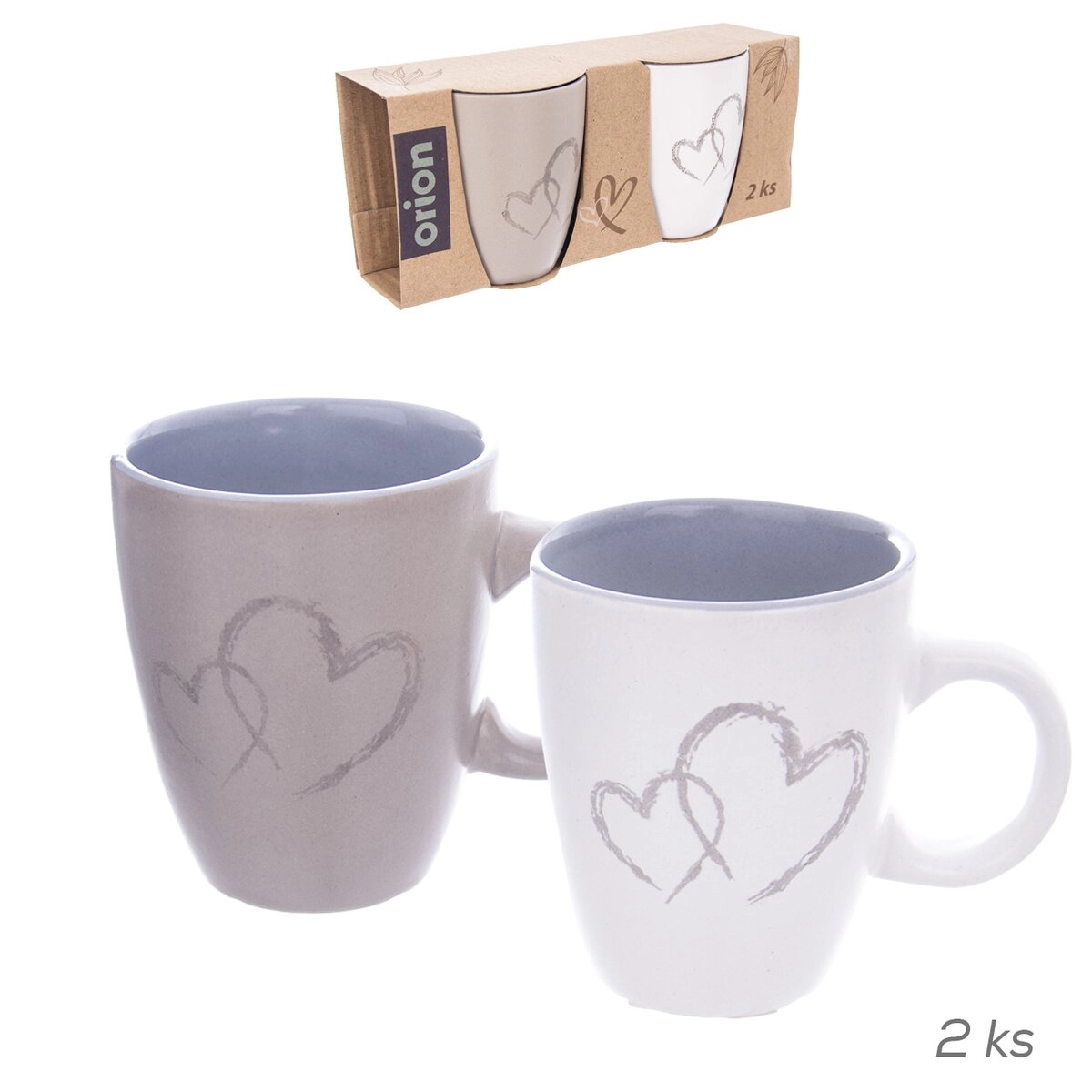 Sada keramických hrnků DOUBLE LOVE 140 ml 2 ks