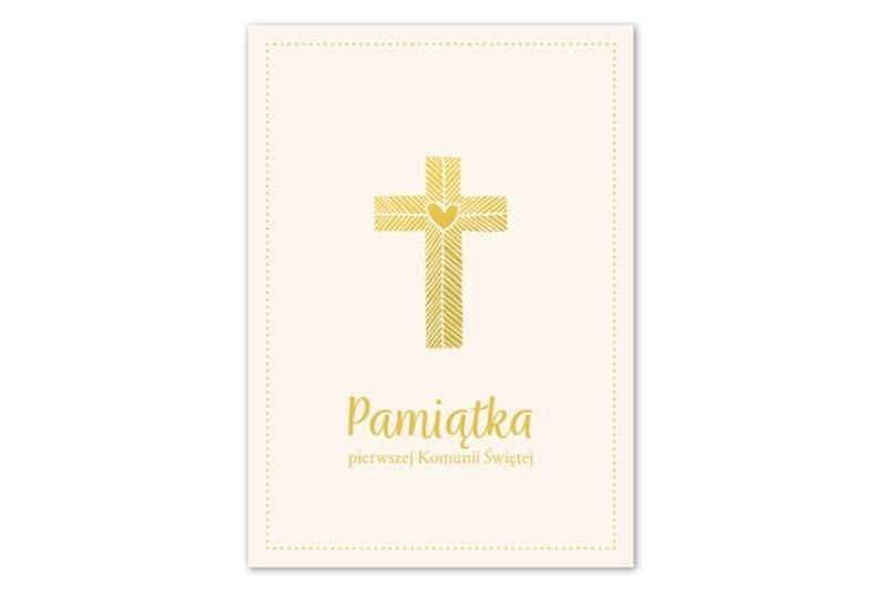 Památka na první svaté přijímání – album A4 s motivem srdce a kříže