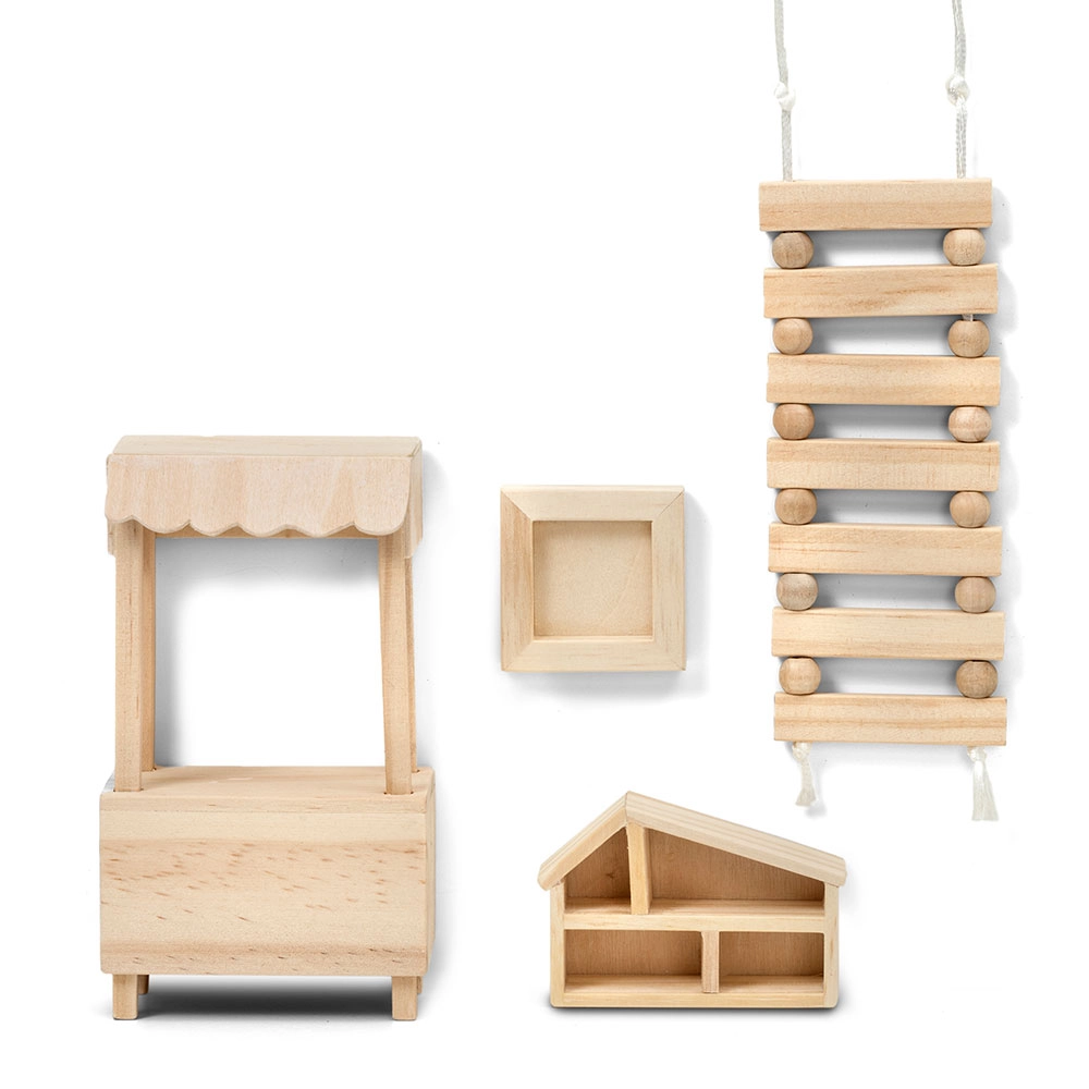 Levně Lundby kreativní sada dřevěných doplňků pro domeček pro panenky (DIY)