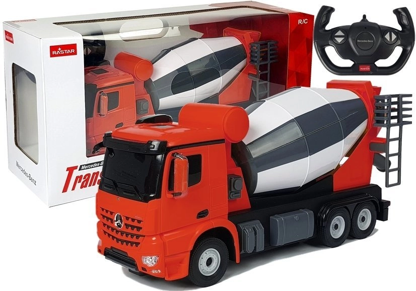 Auto na dálkové ovládání Mercedes-Benz Arocs Rastar 1:14 červené