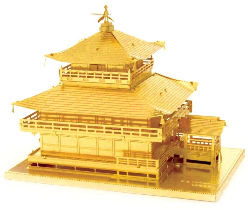 Metal Earth 3D puzzle Chrám Kinkaku-ji (zlatý) 29 ks