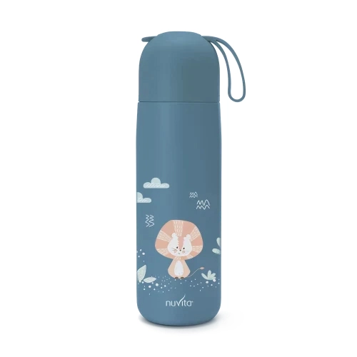 Termoska se silikonovým držákem 400 ml, powder blue