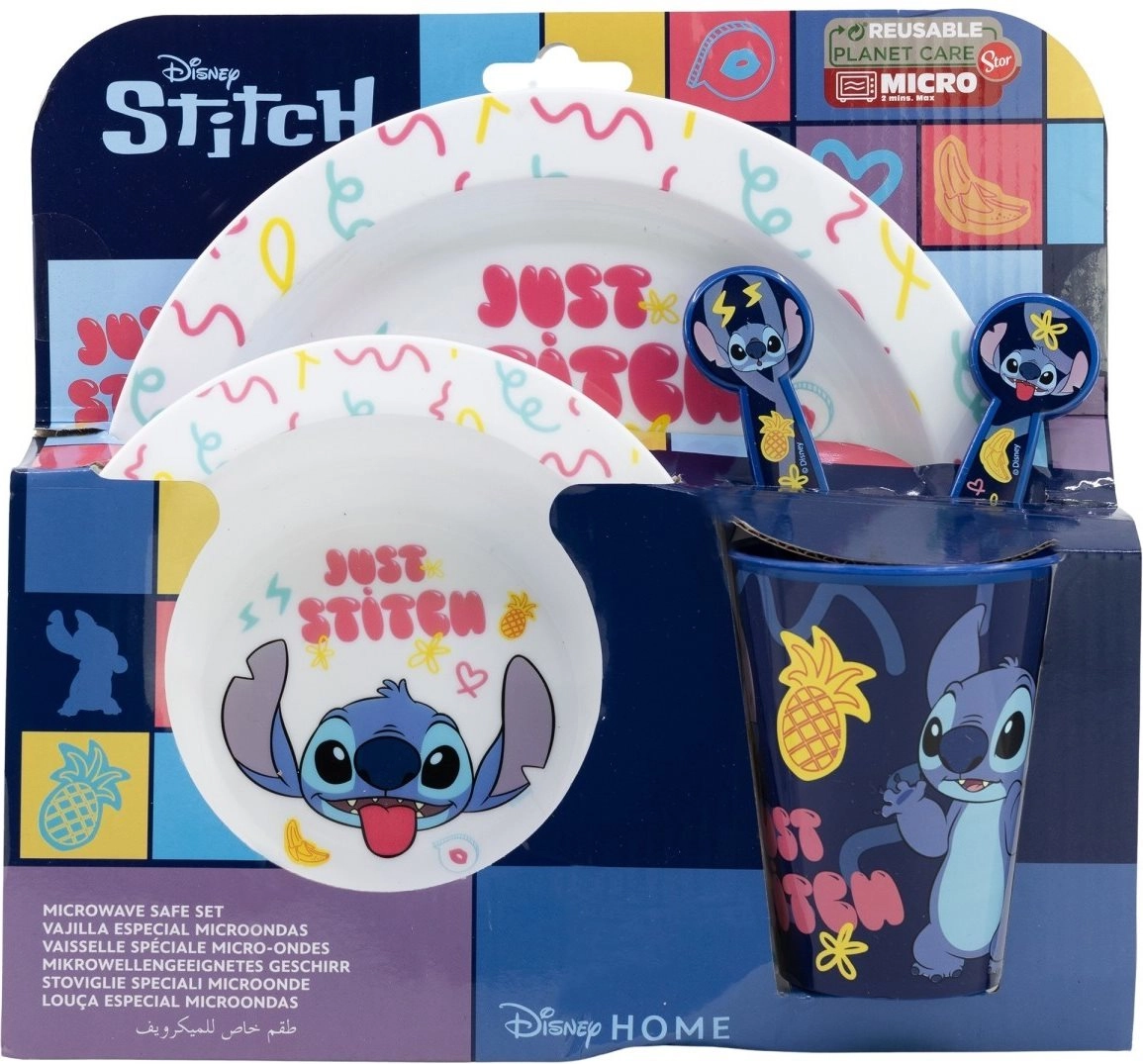 Dětská jídelní sada 5v1 STITCH