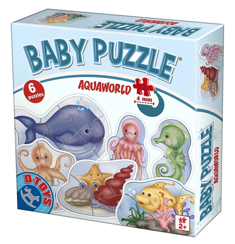 D-TOYS Baby puzzle Podmořský svět 6v1 (2-5 dílků)
