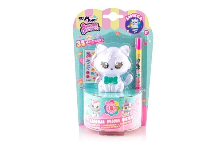 EPEE dekorožec svítící kotek kawaii – kreativní sada DIY