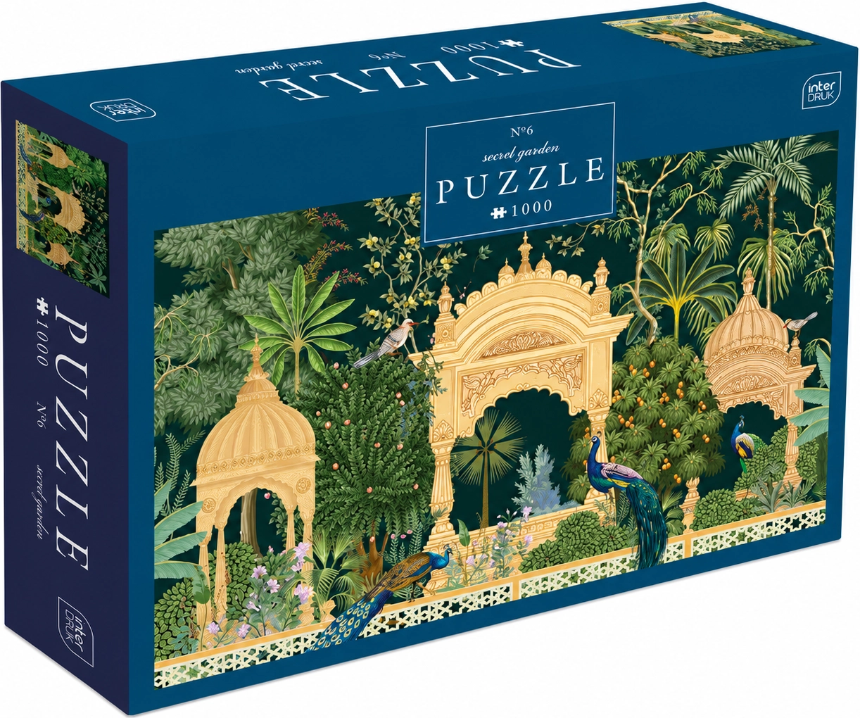 Puzzle Tajná Zahrada: Paví Palác 1000 Dílků