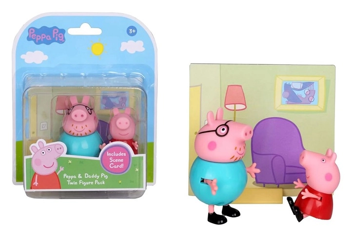 Peppa Pig sada figurek Peppa a tatínek