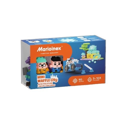 Levně Marioinex Mini WAFLE Policejní auto a klenotnictví