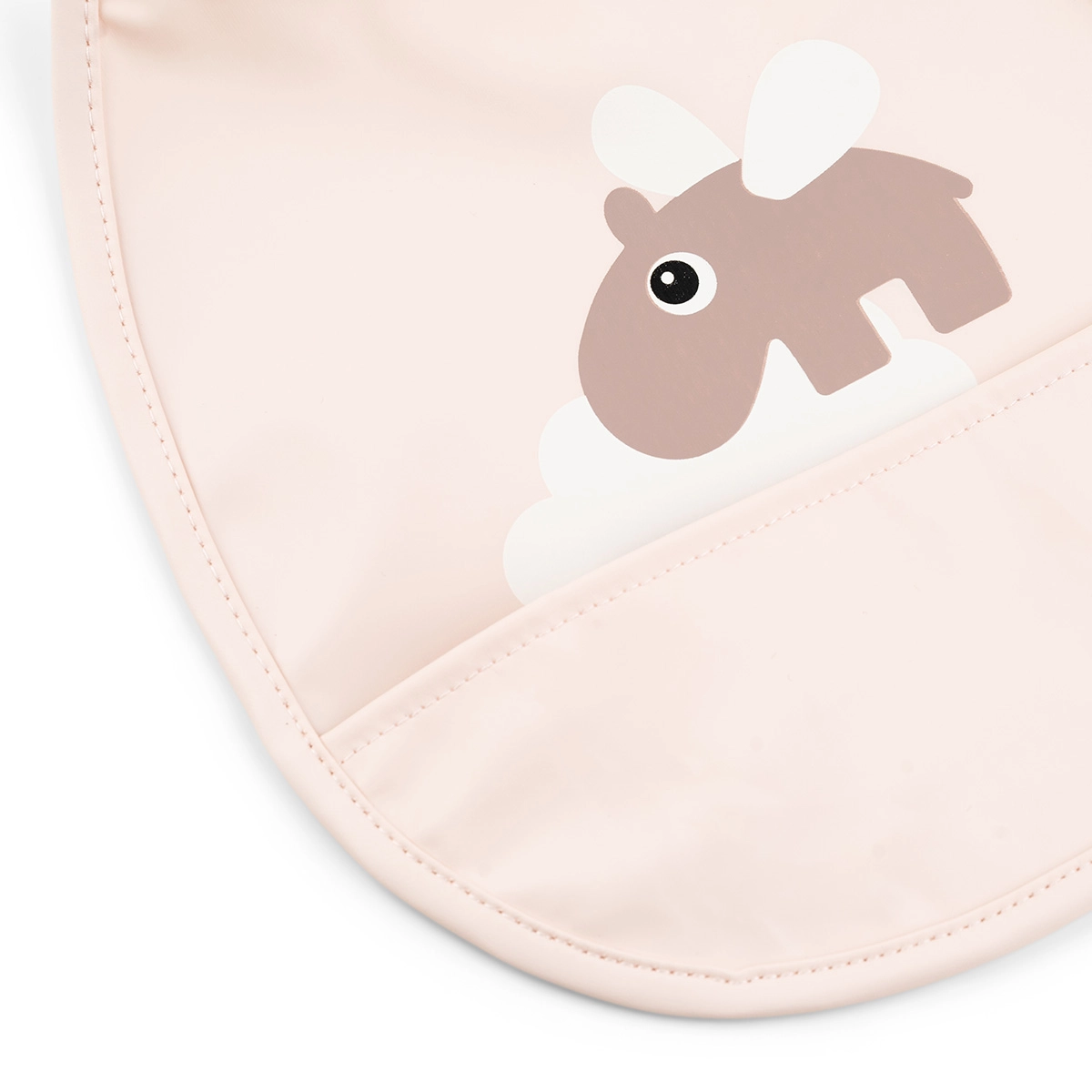 Done by Deer kapesní bryndáčky Tiny Happy clouds, růžové - 2 ks