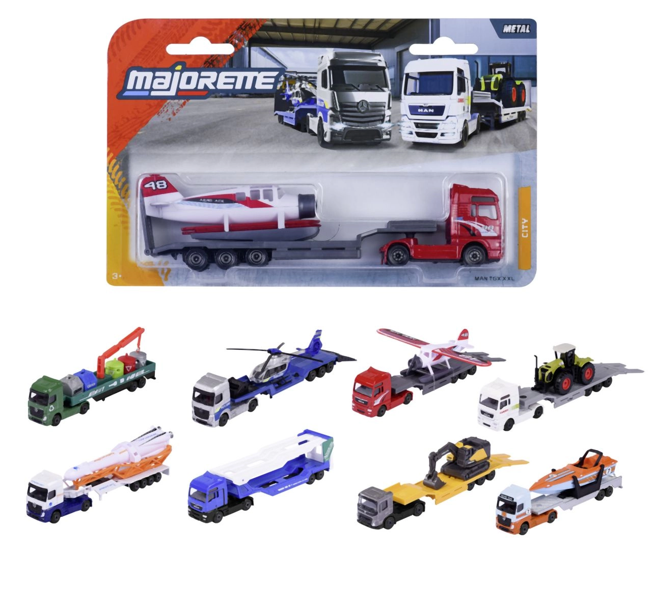 Majorette City Nákladní auto kovové, 8 druhů