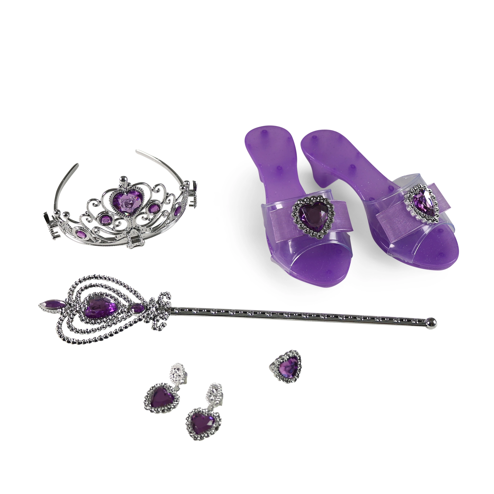 Princeznovská sada s doplňky fialová