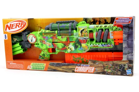 Nerf Zombie Corrupter – šipkový blaster se zásobníkem