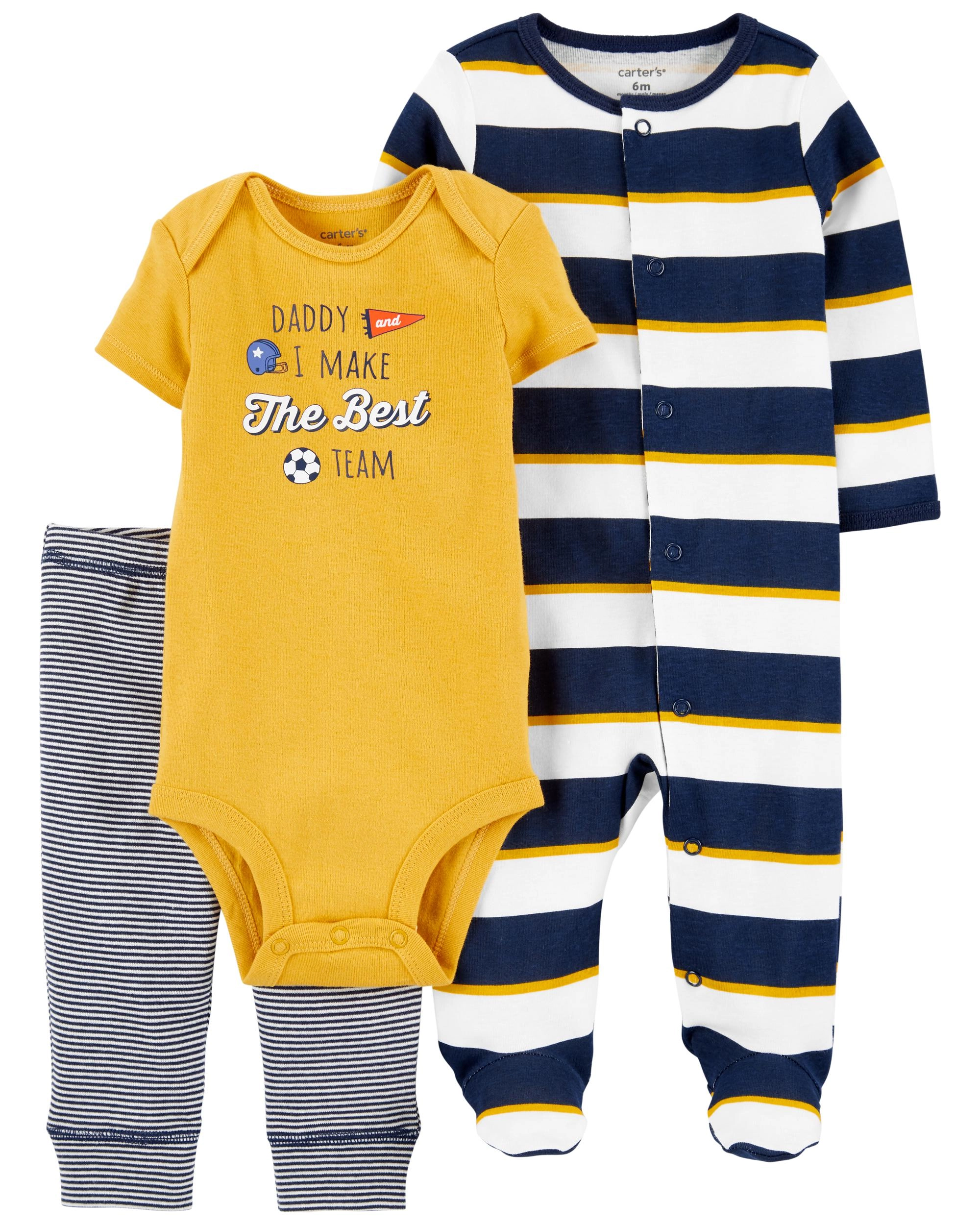 Levně Carter's Set 3dílný overal body kr. rukáv tepláky Daddy chlapec LBB