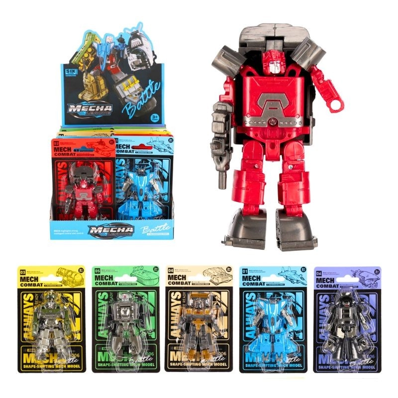 Malý transformující robot (6 barev)
